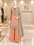 Coral Garden 3-Piece Printed Suit - front view
