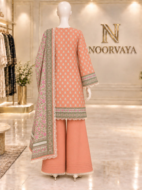 Coral Garden 3-Piece Printed Suit - back view