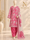 Fuchsia Floral 3-Piece Printed Suit - front final view
