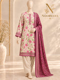 Ivory Rose 3-Piece Printed Suit - front final view
